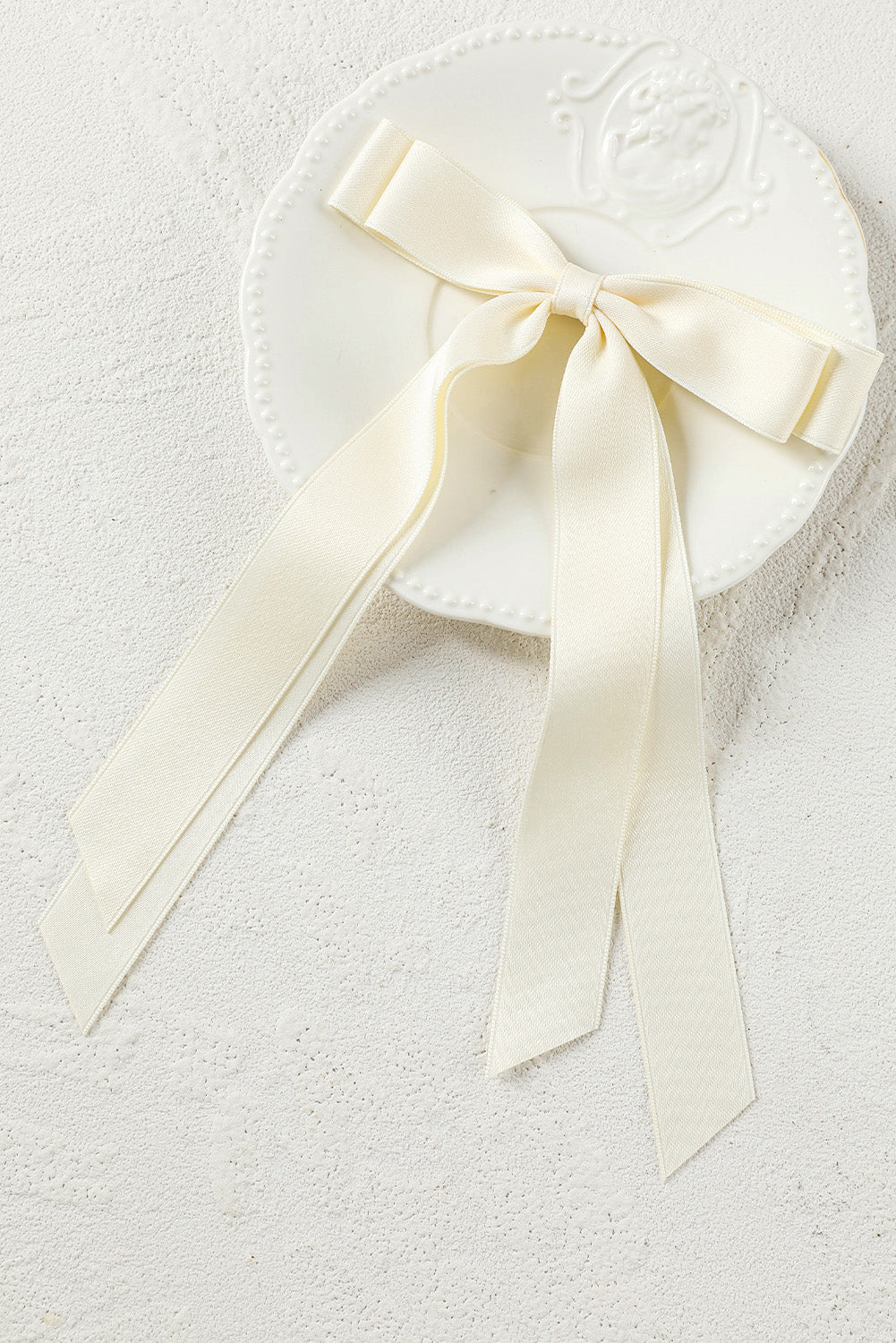 Black Elegant Terylene Double Bow Hair Clip