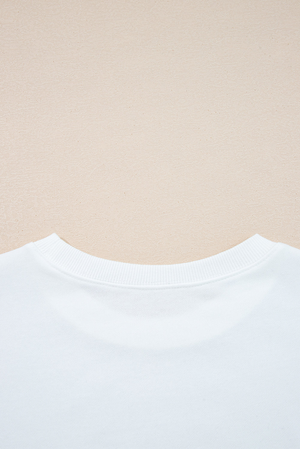 Fiery Red Preppy Striped Sleeve Loose Sweatshirt