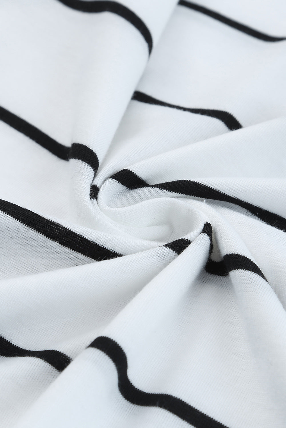 White Stripe Print Open Back Sleeveless Maxi Dress With Slits