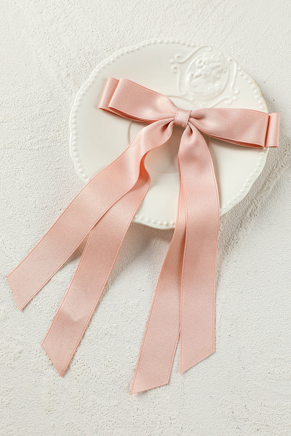 Black Elegant Terylene Double Bow Hair Clip