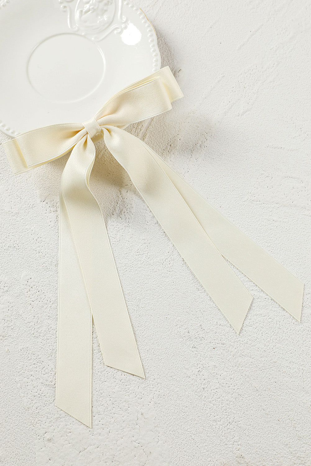 Black Elegant Terylene Double Bow Hair Clip