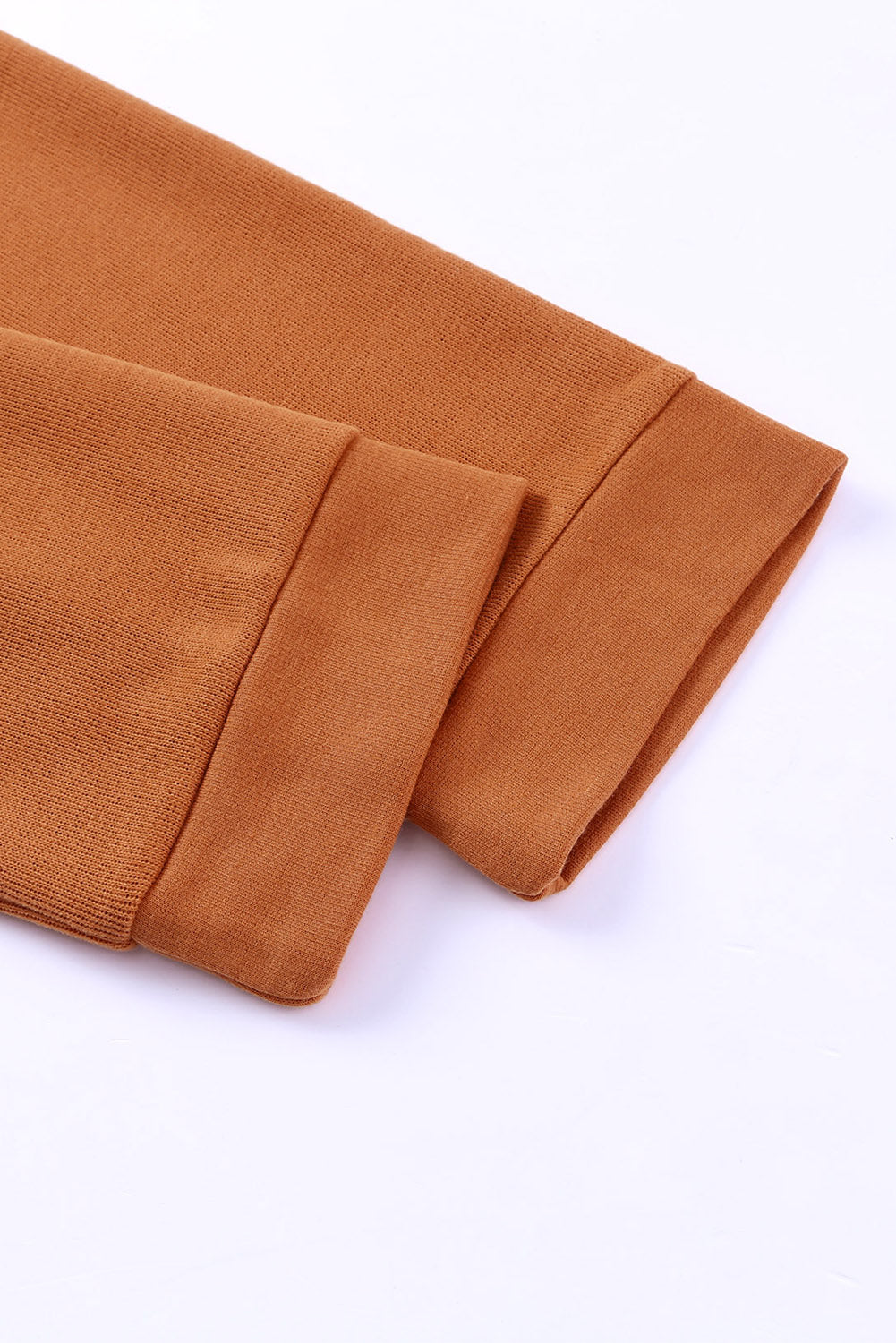 Khaki Solid Casual Button Patchwork Seam Trim Hoodie