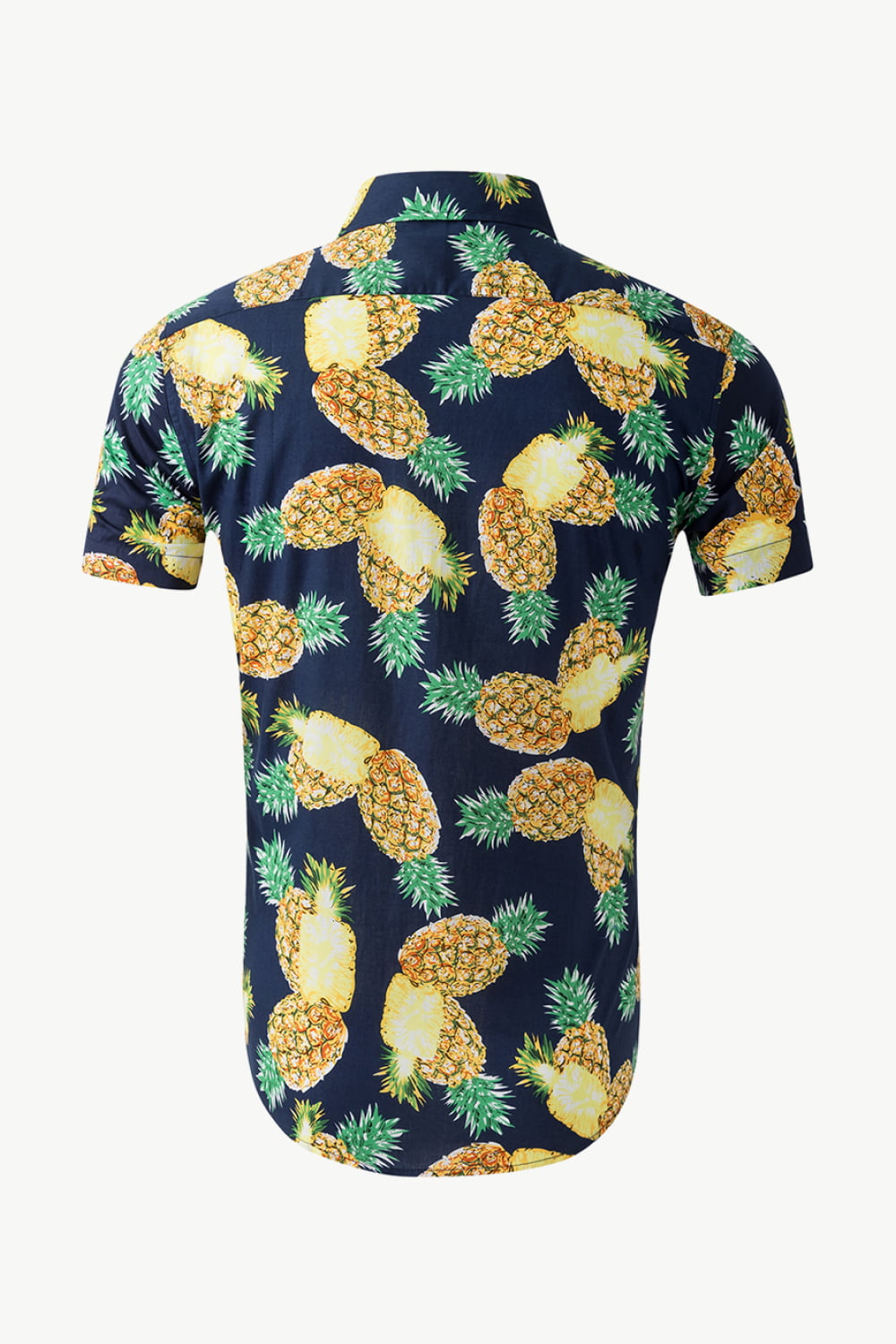 Printed Button-Down Collared Beach Shirt