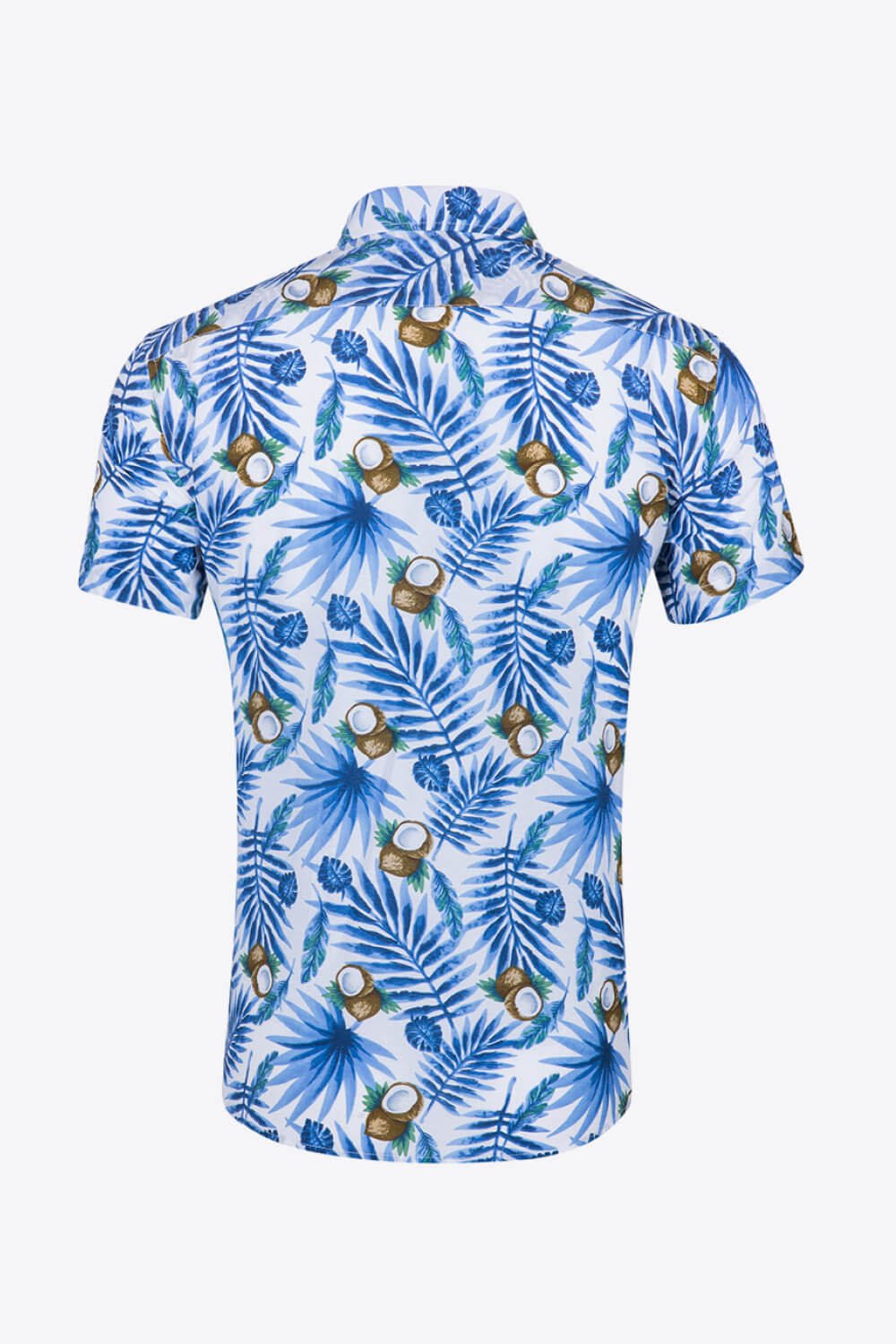 Tropical Pattern Buttoned Beach Shirt