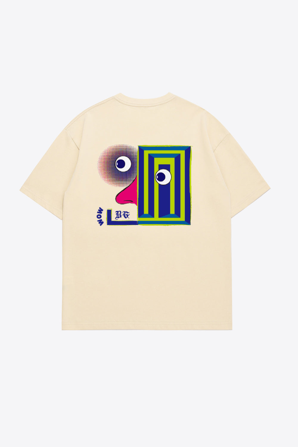 Graphic Round Neck Cotton Tee Shirt