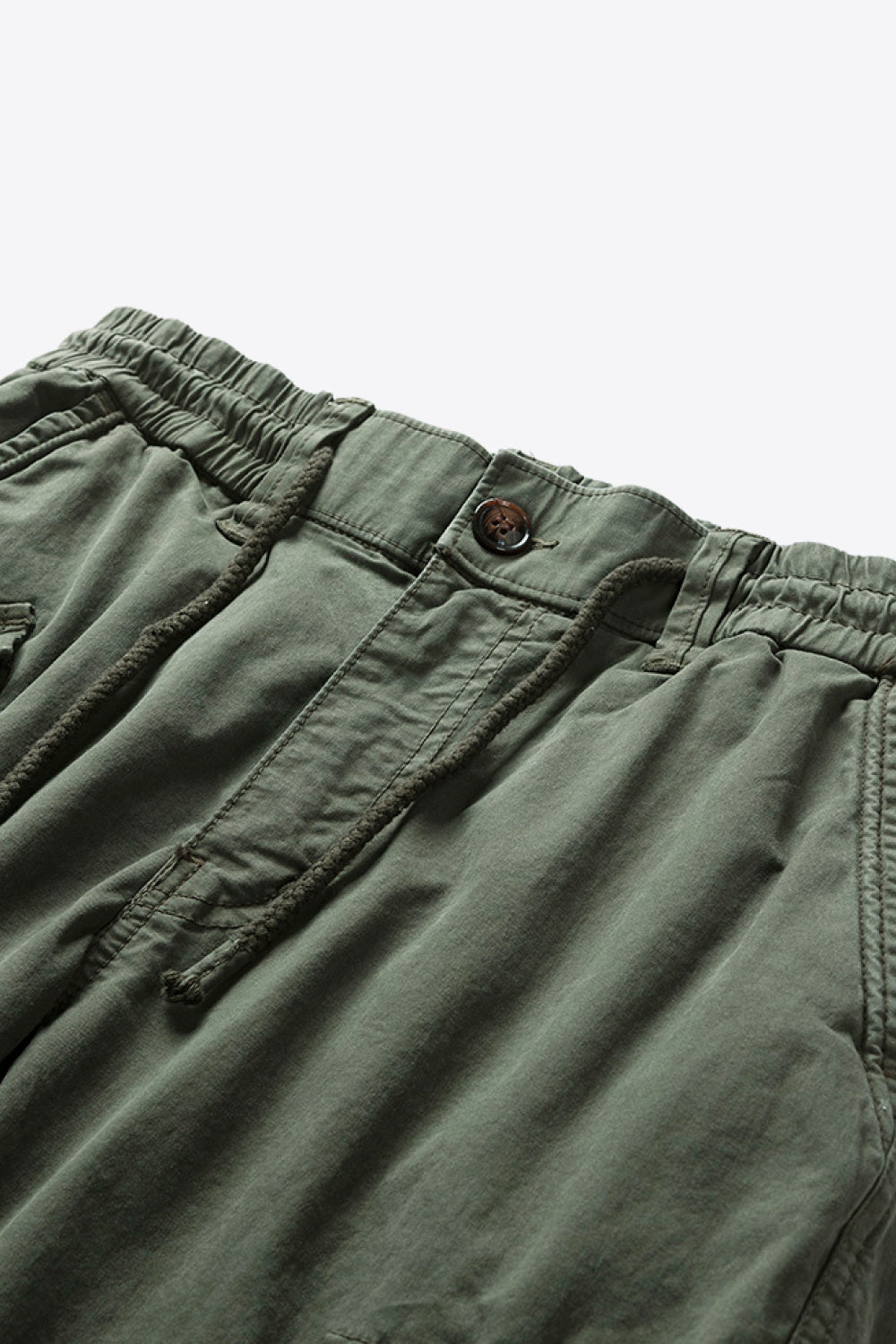 Drawstring Waist Cargo Joggers