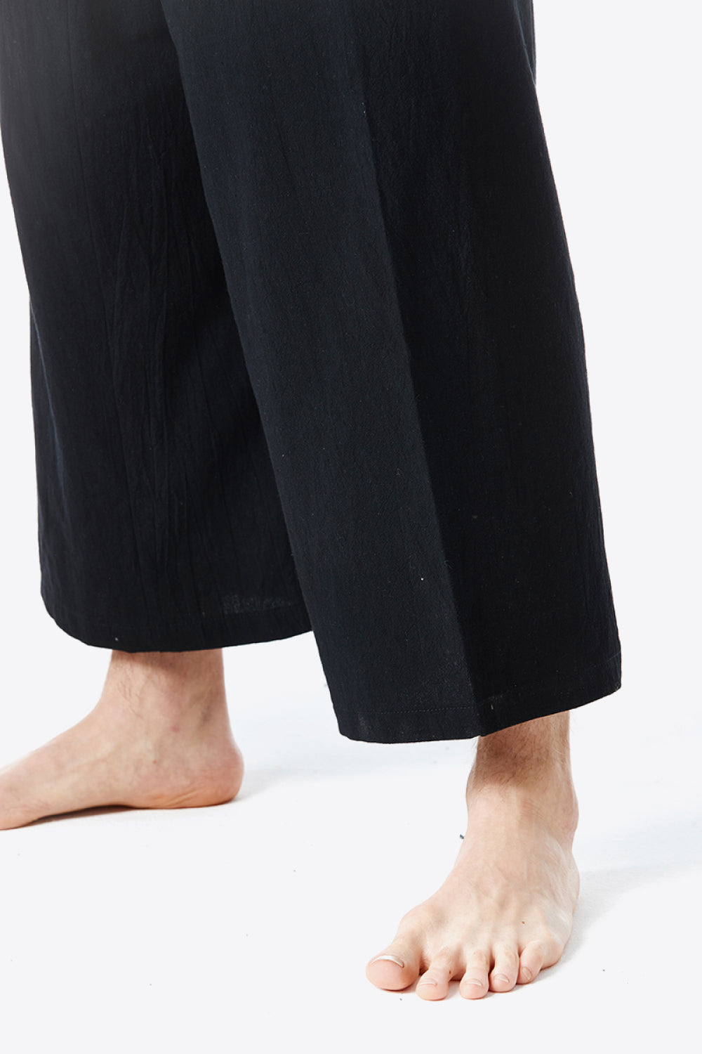 Waist Detail Wide Leg Pants with Pockets