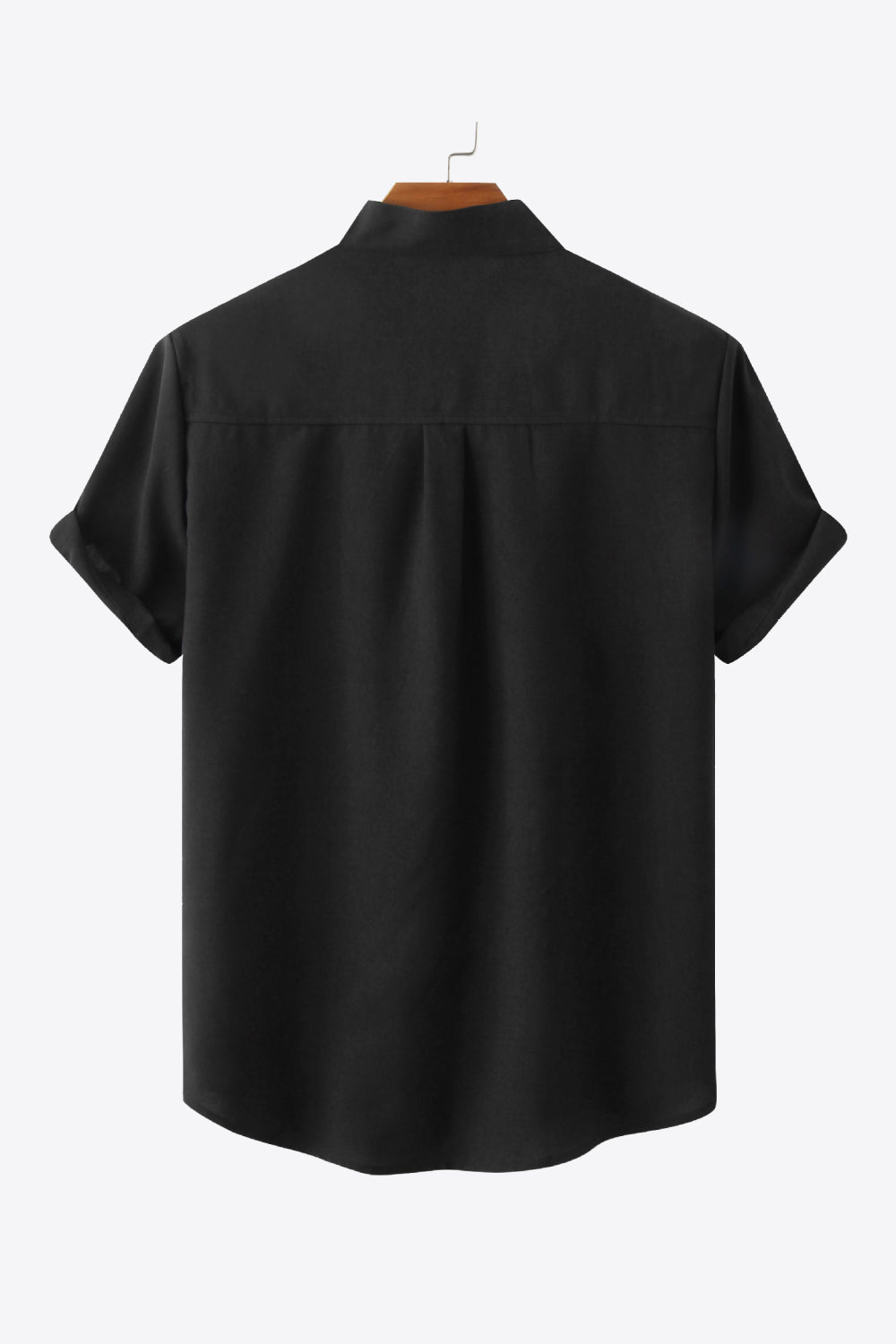 Button Front High-Low Pocket Shirt
