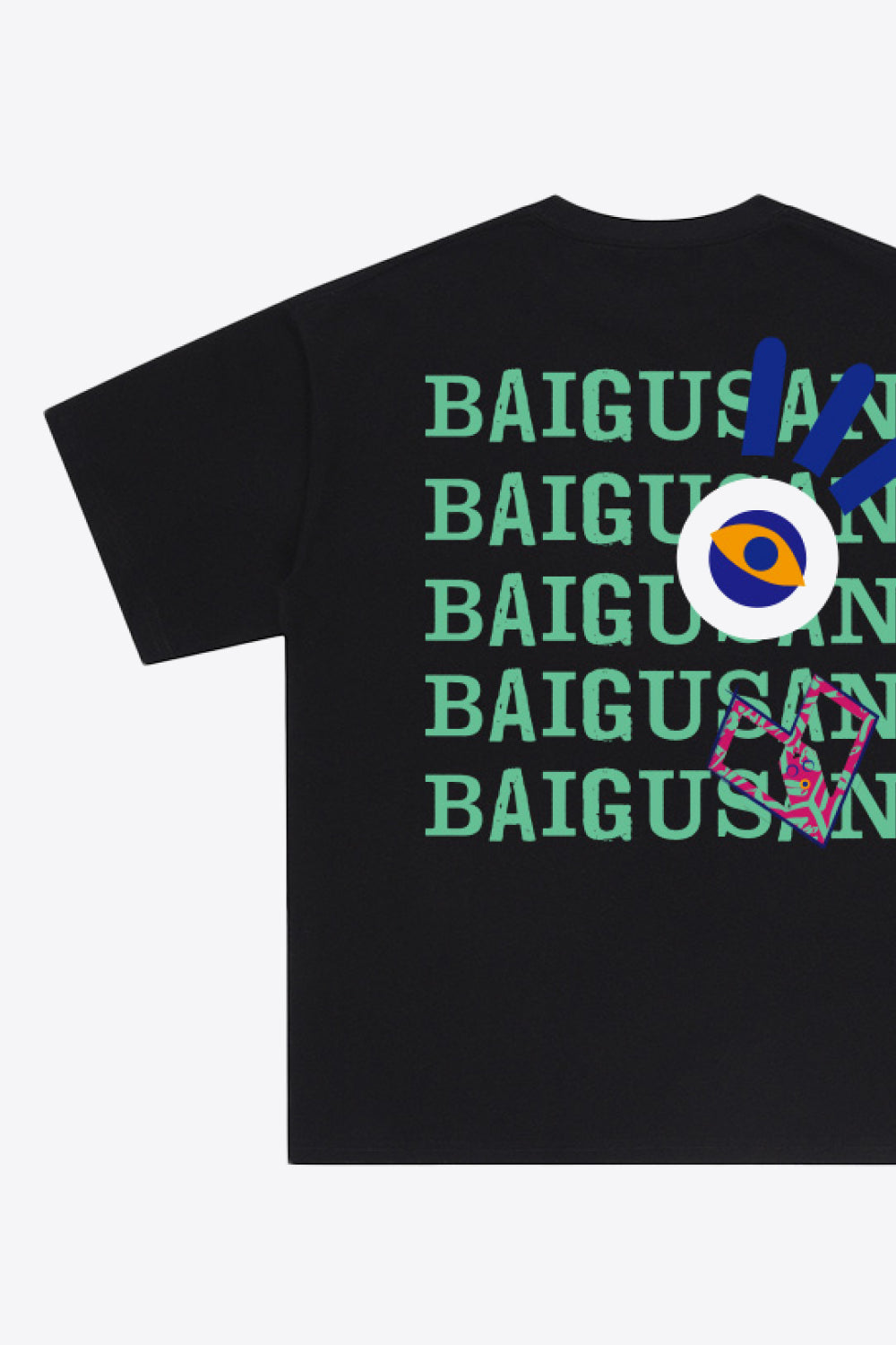 Graphic Round Neck Short Sleeve Cotton Tee