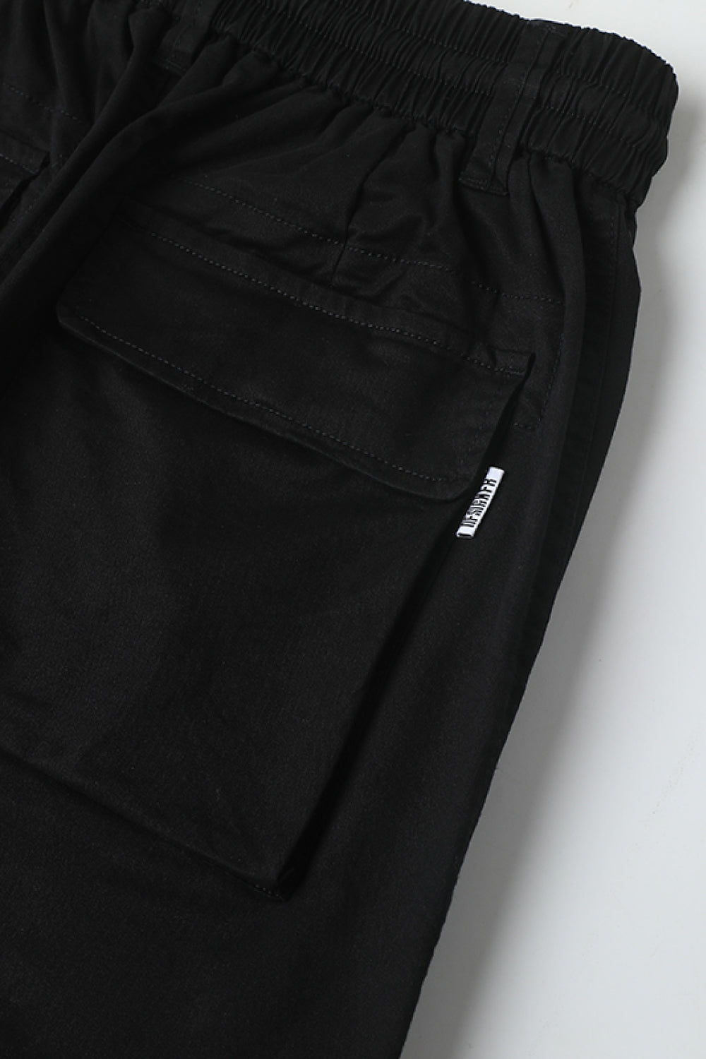 Drawstring Waist Cargo Joggers with Pockets