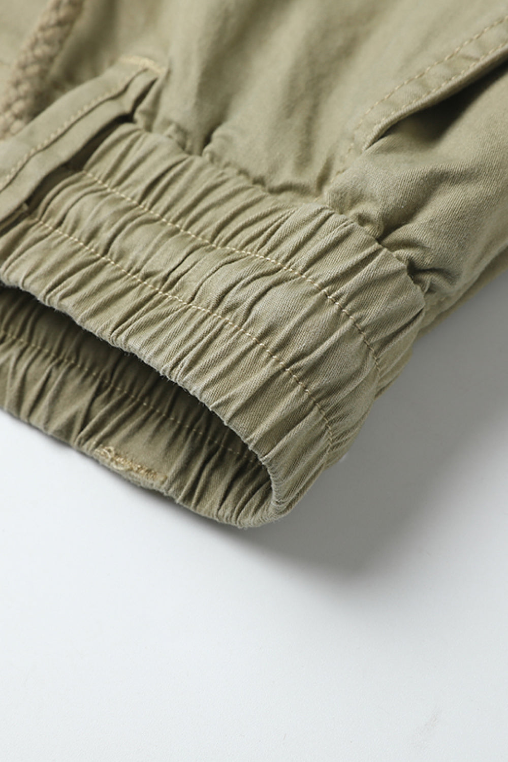Drawstring Waist Cargo Jogger Pants