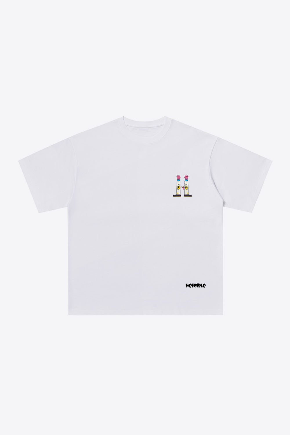 Graphic Dropped Shoulder Cotton T-Shirt