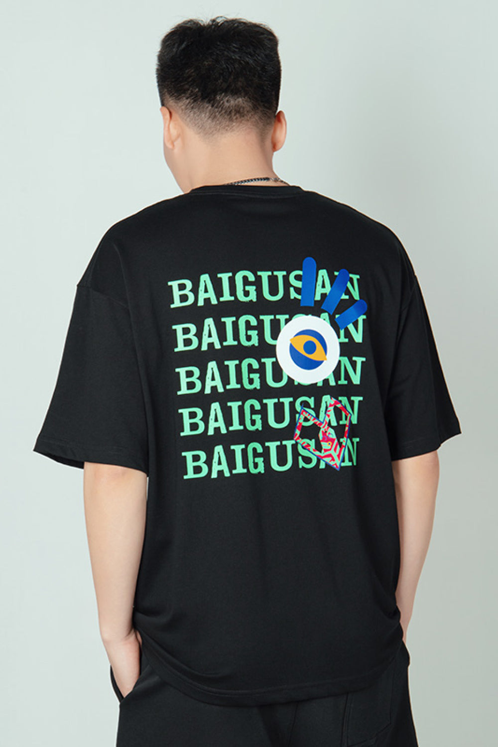 Graphic Round Neck Short Sleeve Cotton Tee