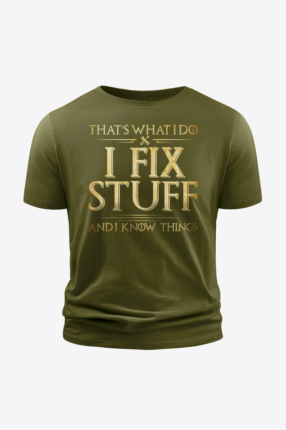Slogan Graphic Cotton Tee Shirt