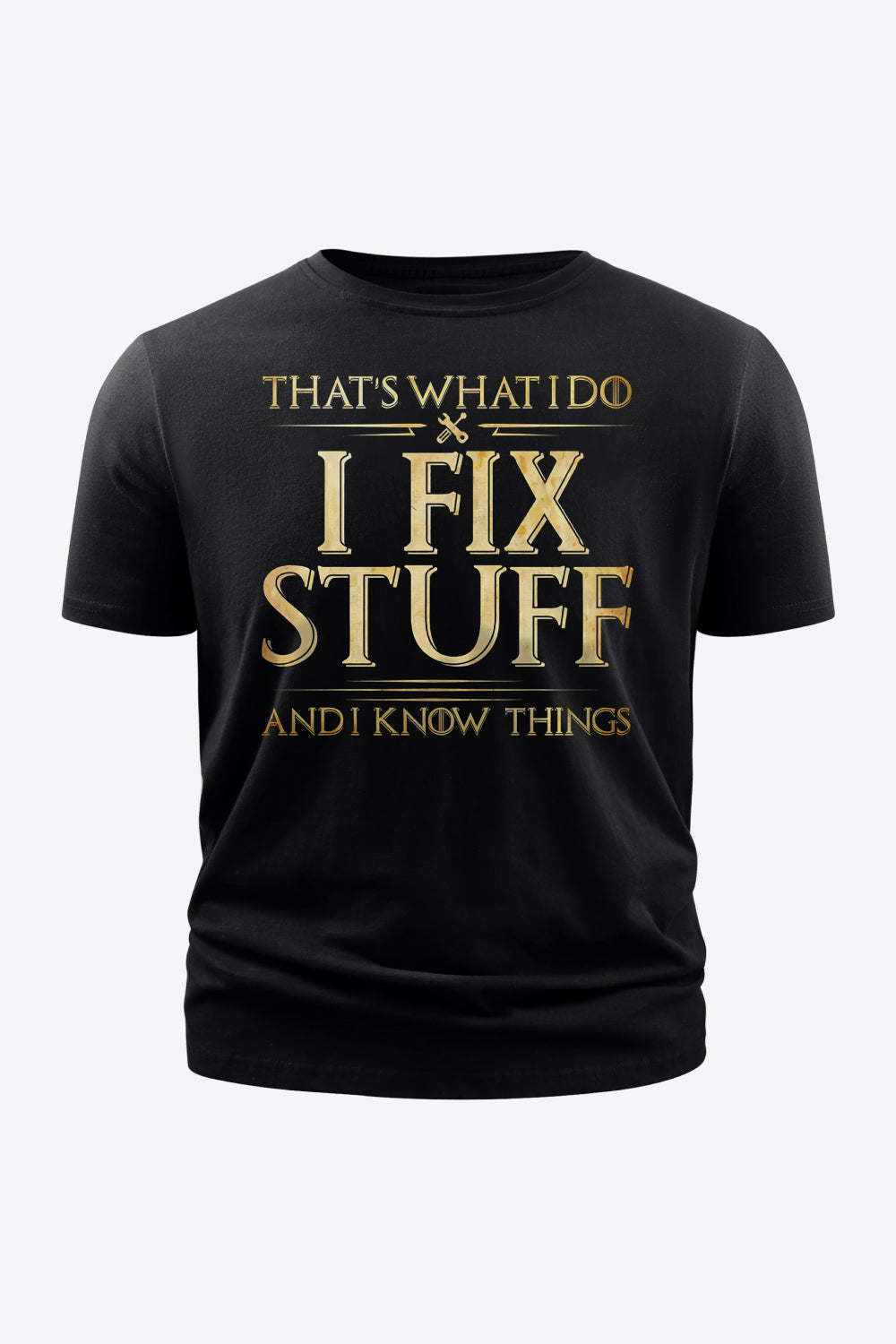 Slogan Graphic Cotton Tee Shirt
