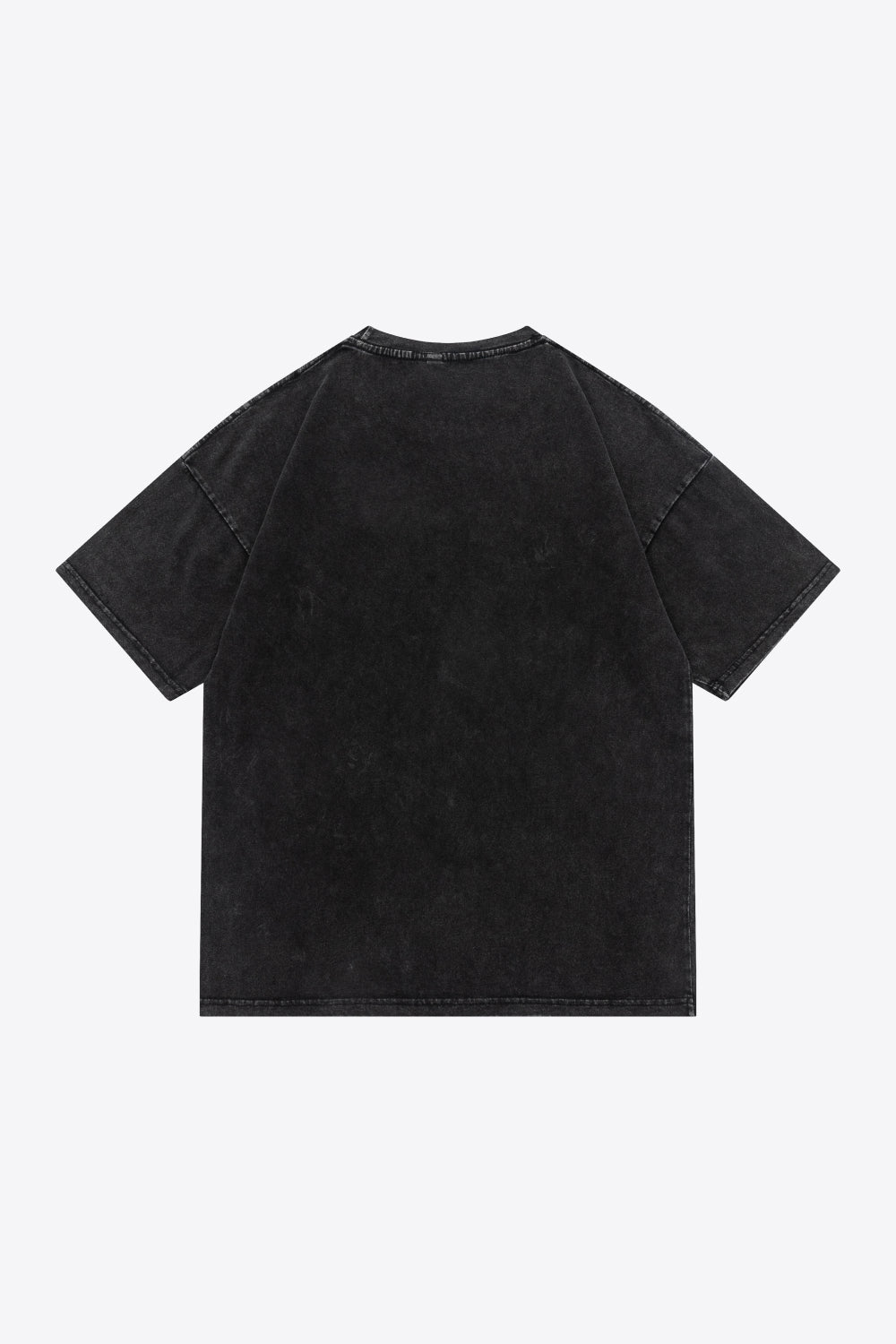 Full Size Acid Wash Animal Graphic Cotton Tee