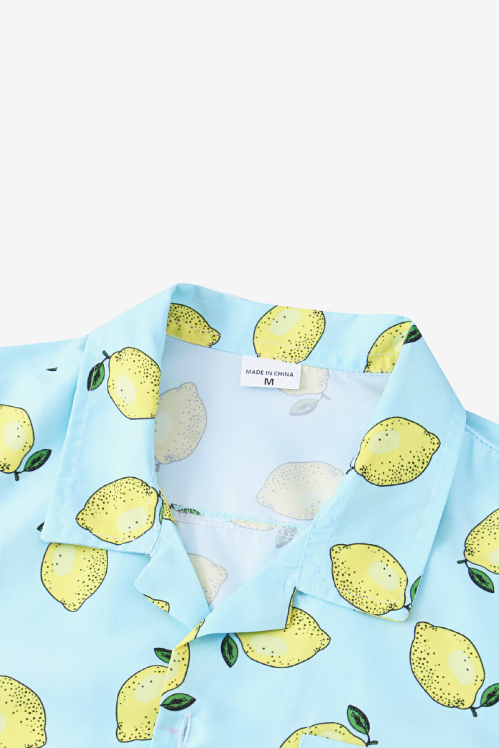 Full Size Fruit Print Short Sleeve Shirt
