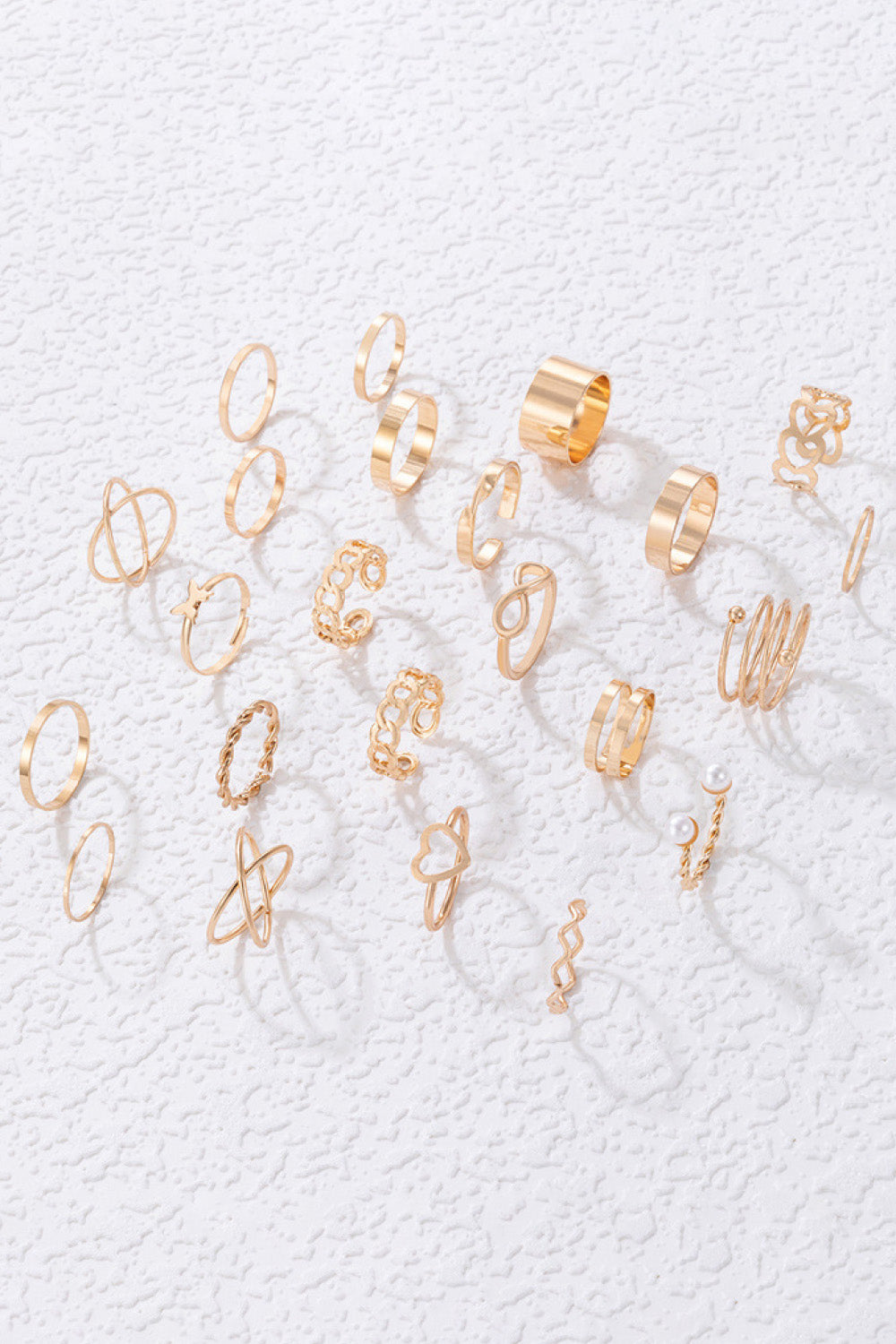 Get What You Need Zinc Alloy Ring Set