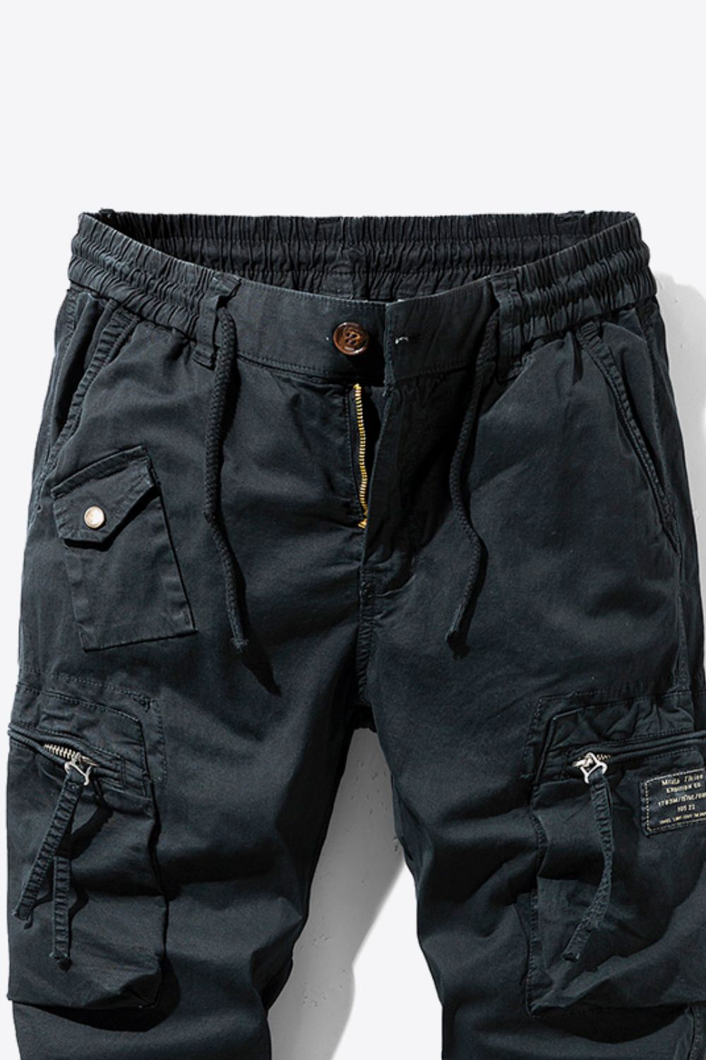 Drawstring Waist Cargo Joggers