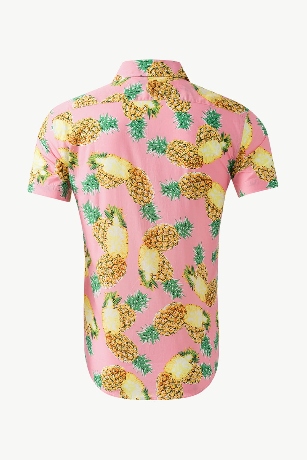 Printed Button-Down Collared Beach Shirt