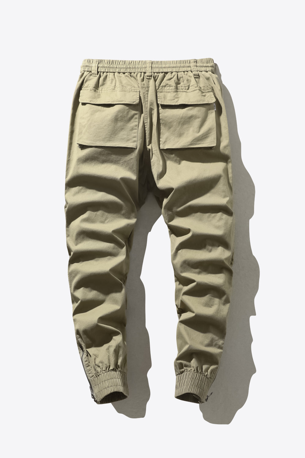 Drawstring Waist Cargo Joggers with Pockets