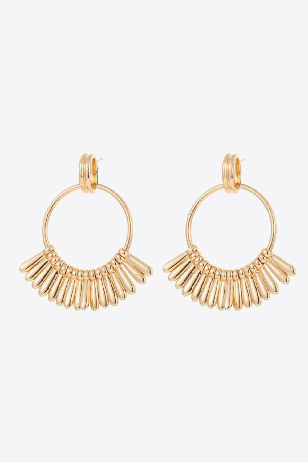 18K Gold-Plated Zinc alloy Drop 5-Pair Earrings
