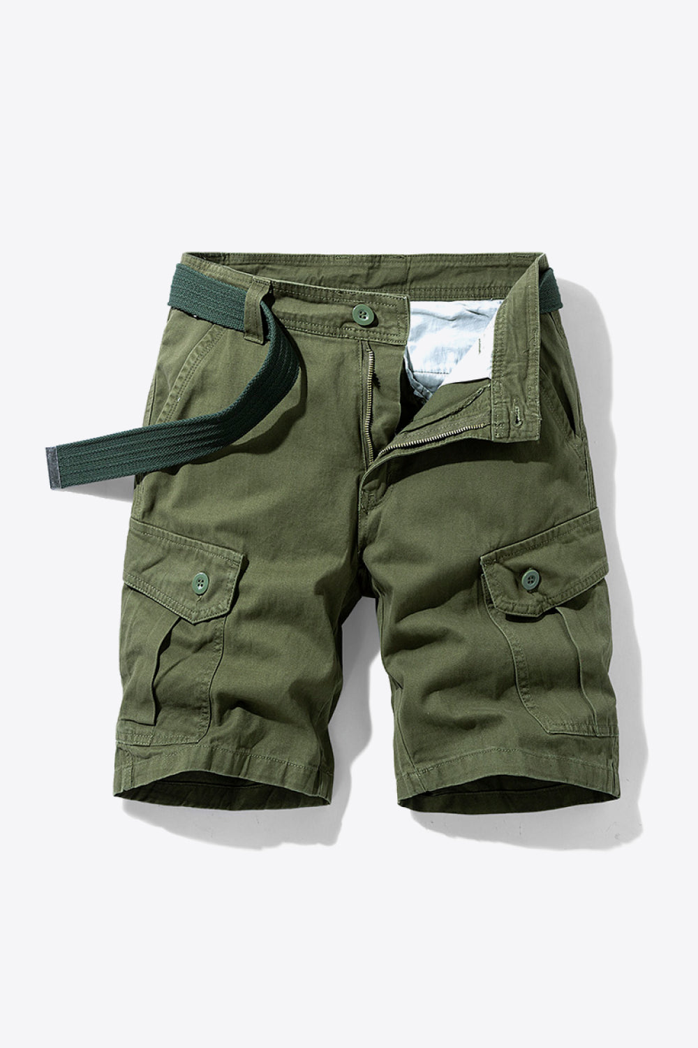 Belted Cargo Shorts