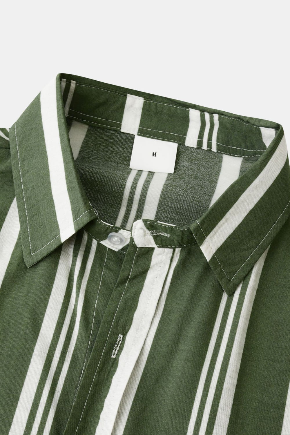 Striped Button-Up Short Sleeve Shirt