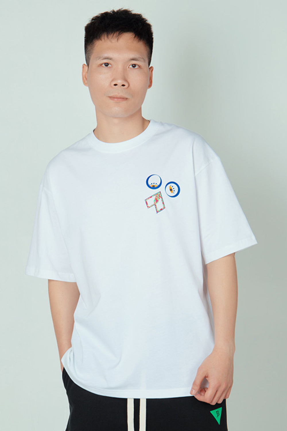Graphic Round Neck Short Sleeve Cotton Tee