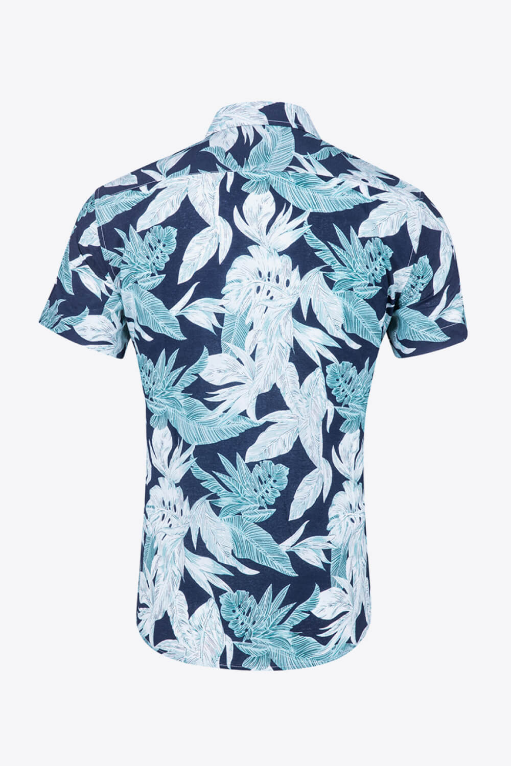 Tropical Pattern Buttoned Beach Shirt