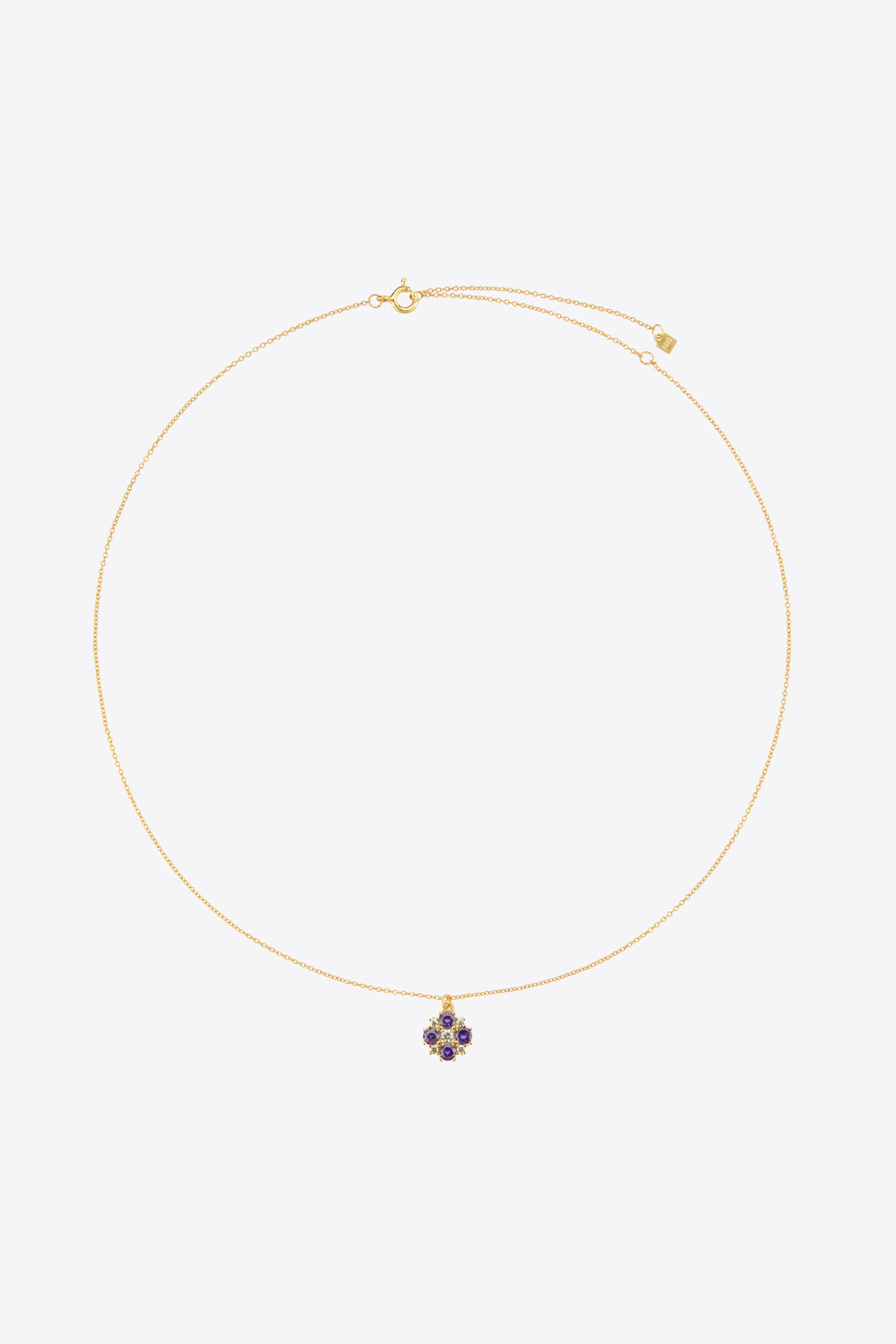 Inlaid Zircon Pendant 925 Sterling Silver Necklace