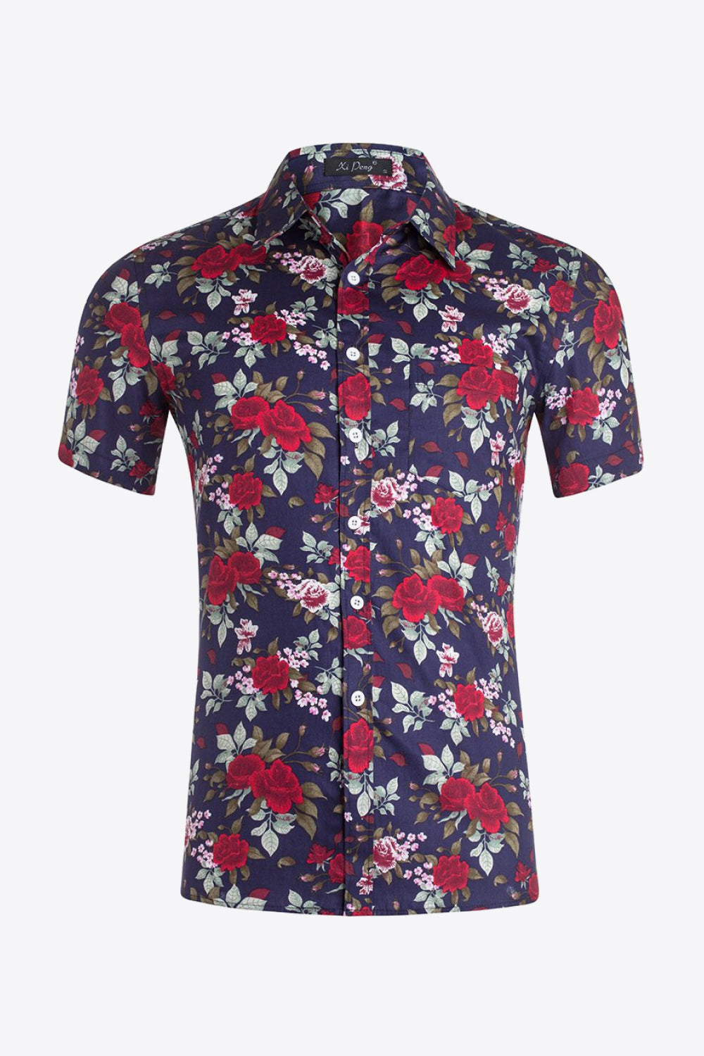 Vacation Style Floral Beach Shirt