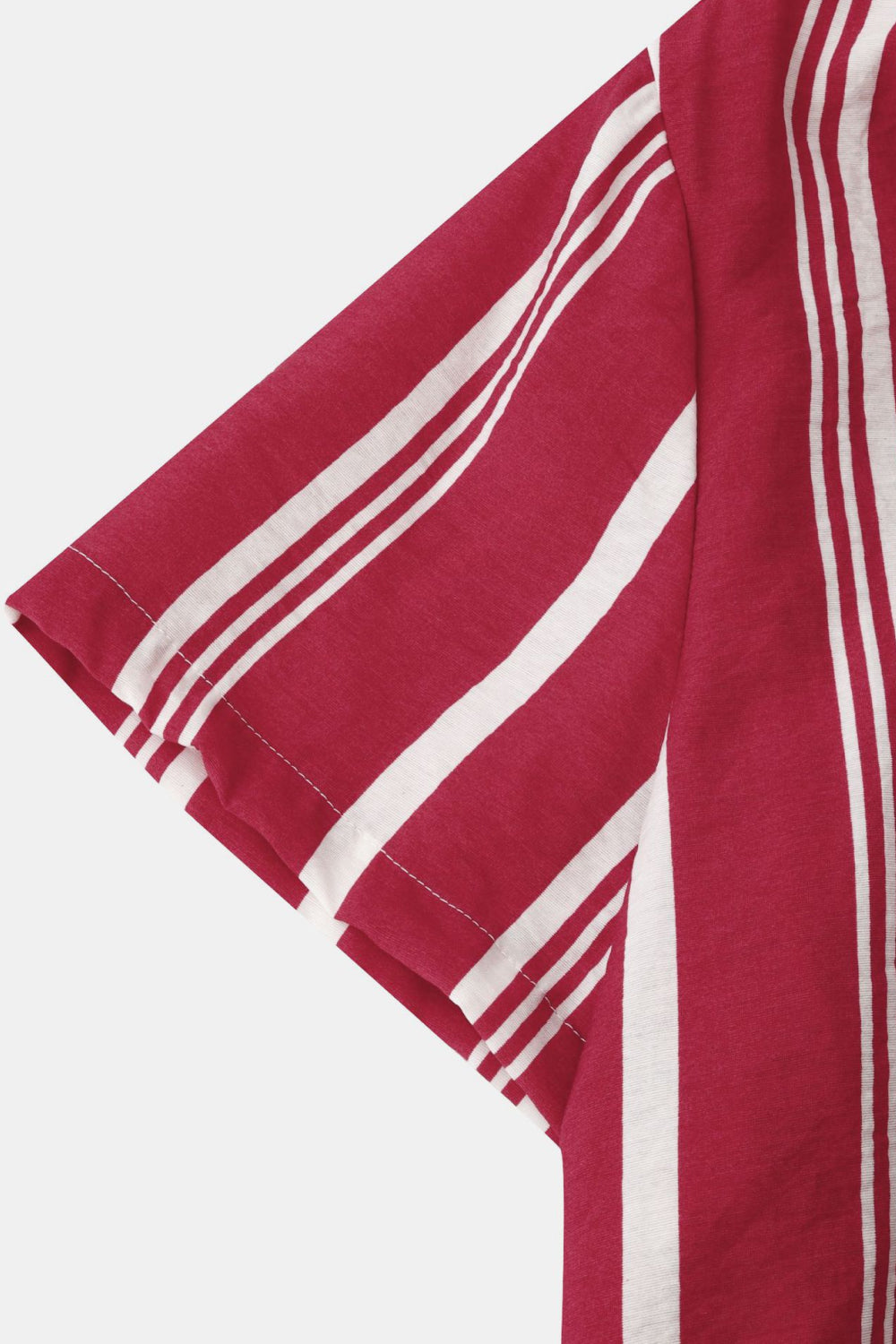 Striped Button-Up Short Sleeve Shirt