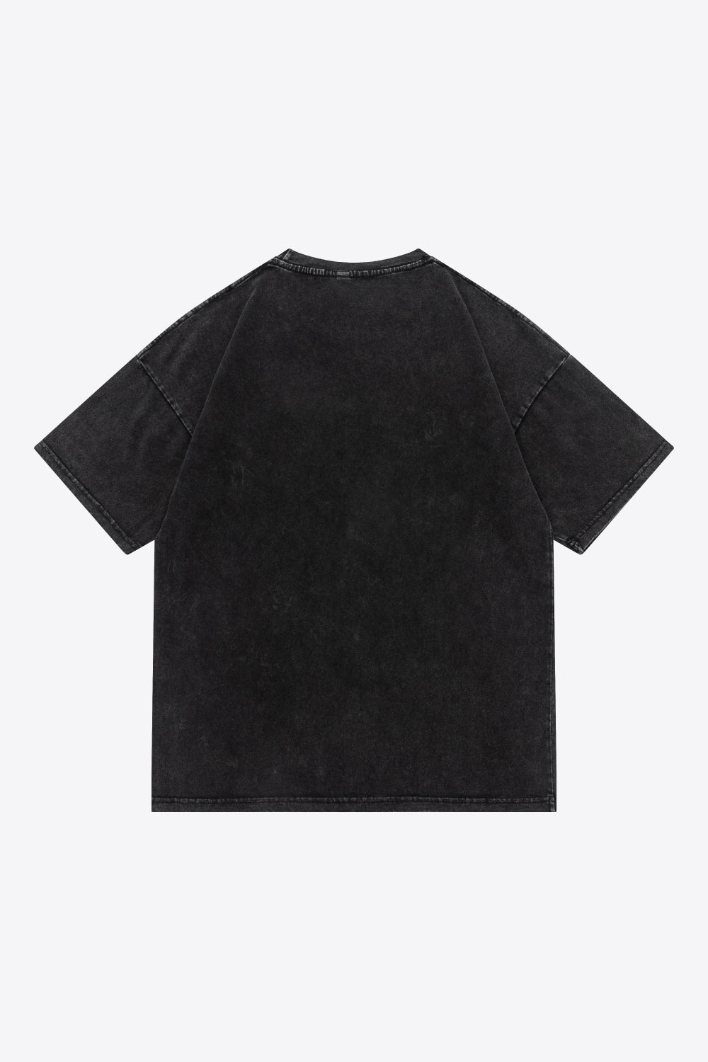 Full Size Acid Wash Skull Graphic Cotton Tee