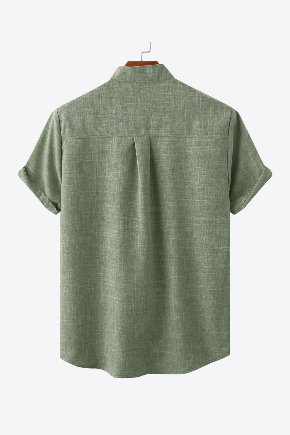 Button Front High-Low Pocket Shirt
