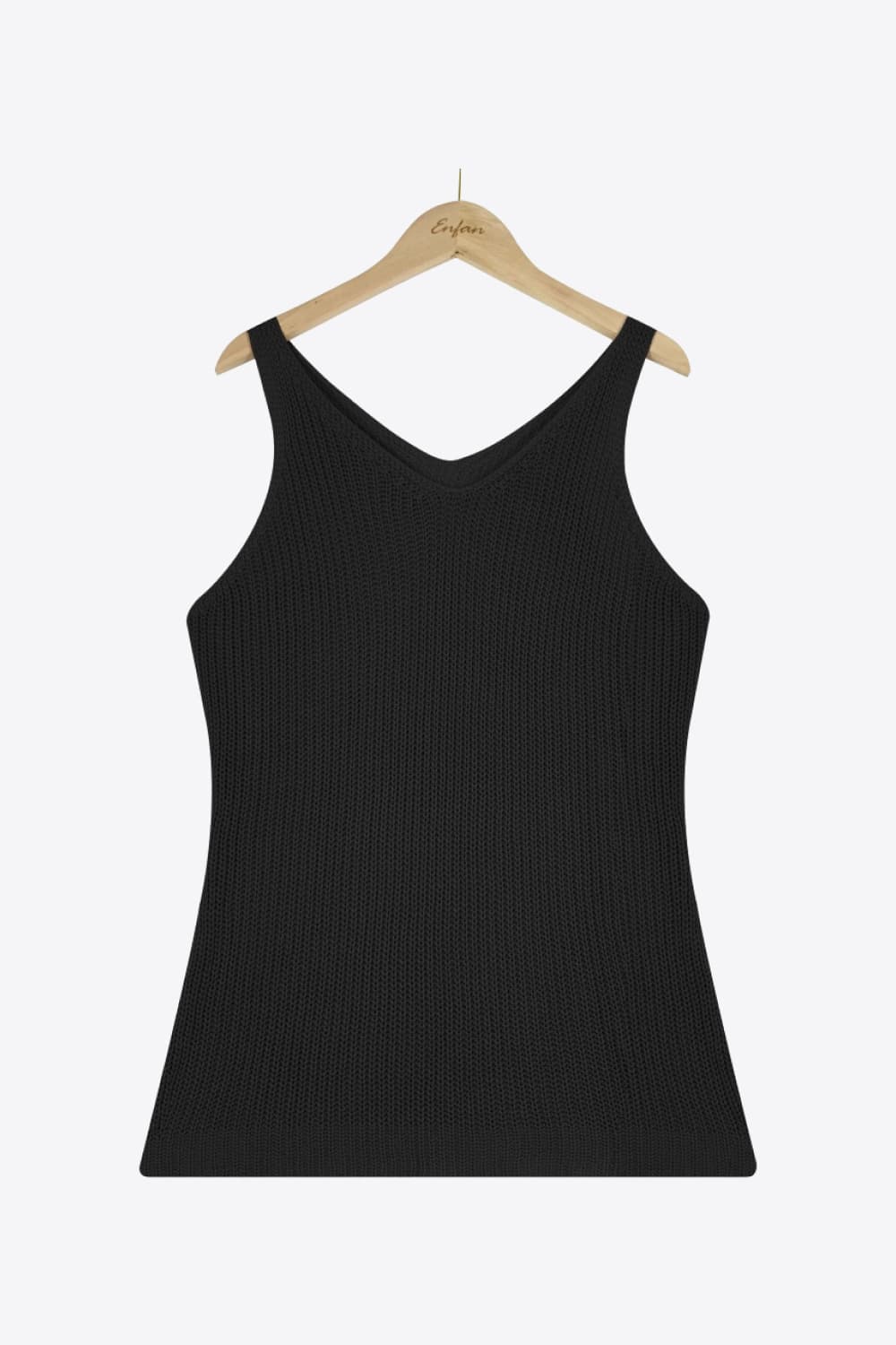 V-Neck Ribbed Knit Tank