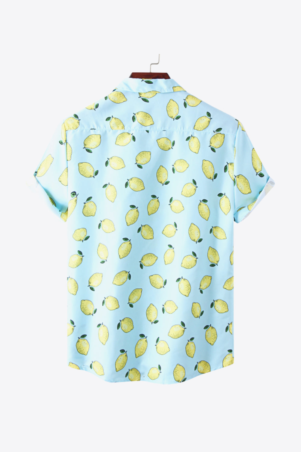 Full Size Fruit Print Short Sleeve Shirt