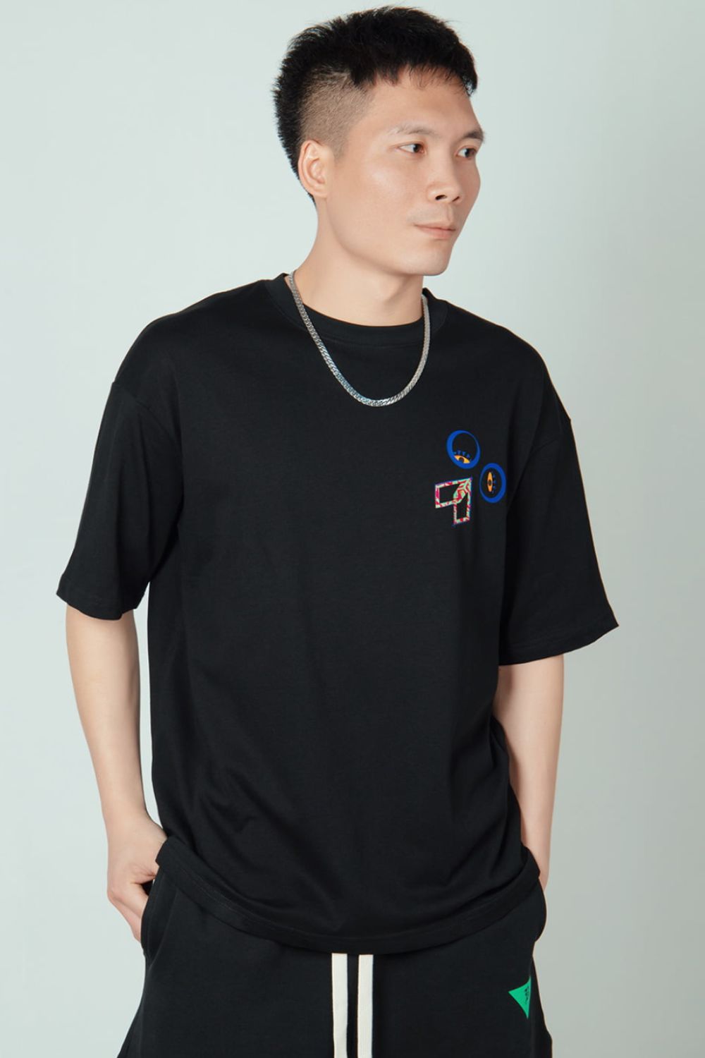 Graphic Round Neck Short Sleeve Cotton Tee