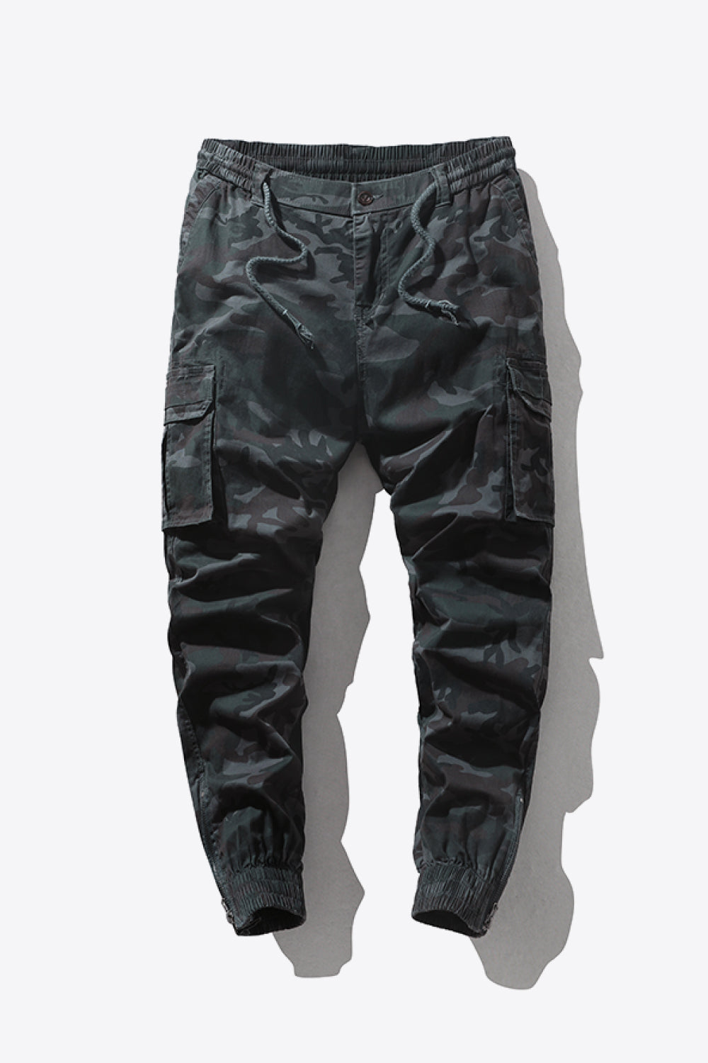 Camouflage Drawstring Waist Joggers