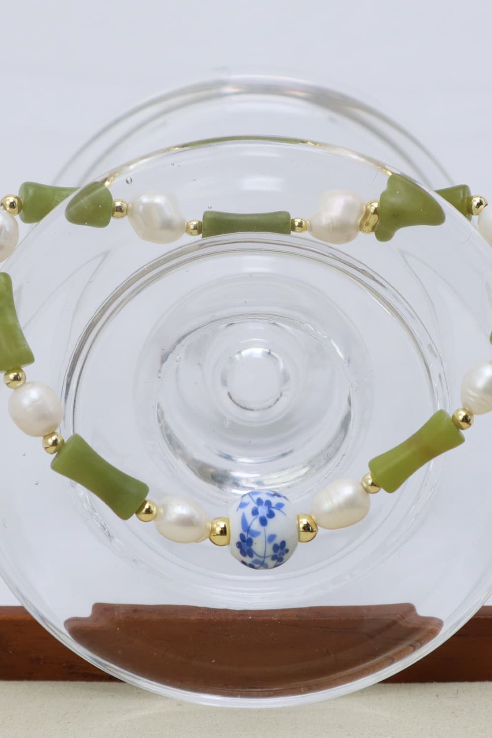 Freshwater Pearl and Peridot Bracelet