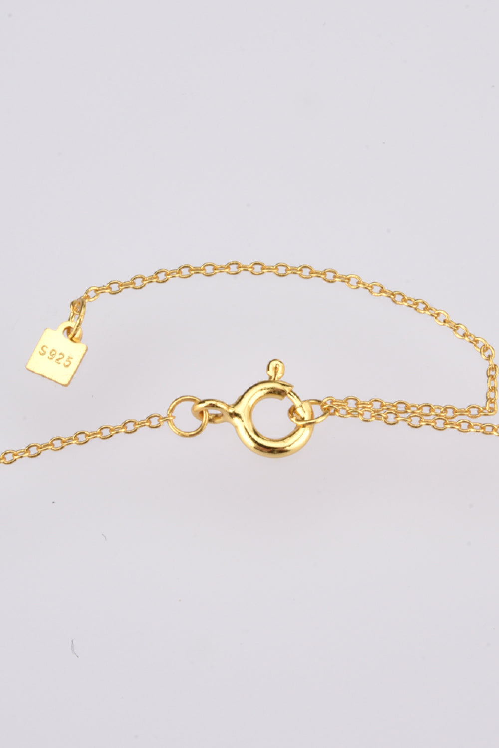 Inlaid Zircon Pendant 925 Sterling Silver Necklace