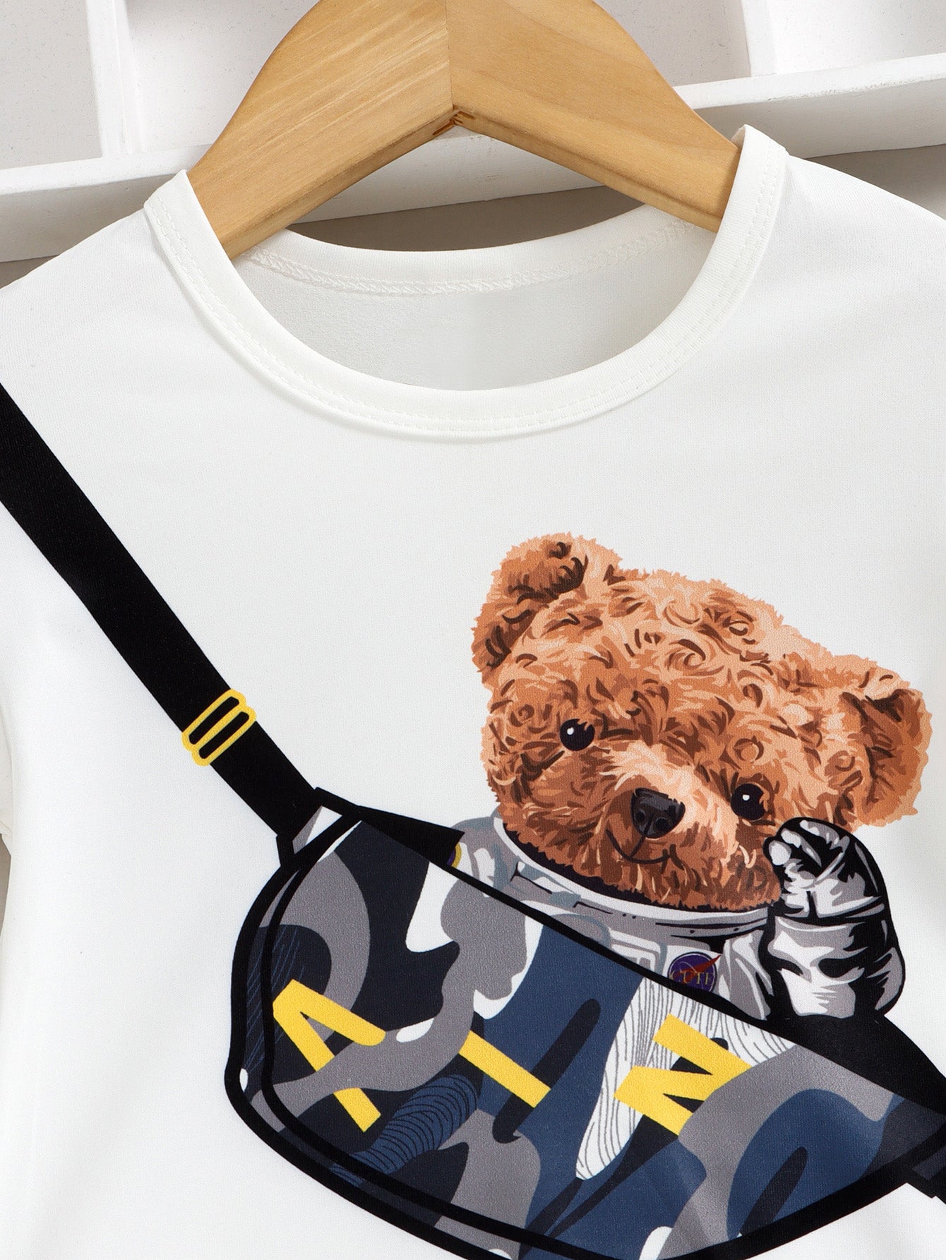 Baby Boy Graphic Tee and Camouflage Shorts Set