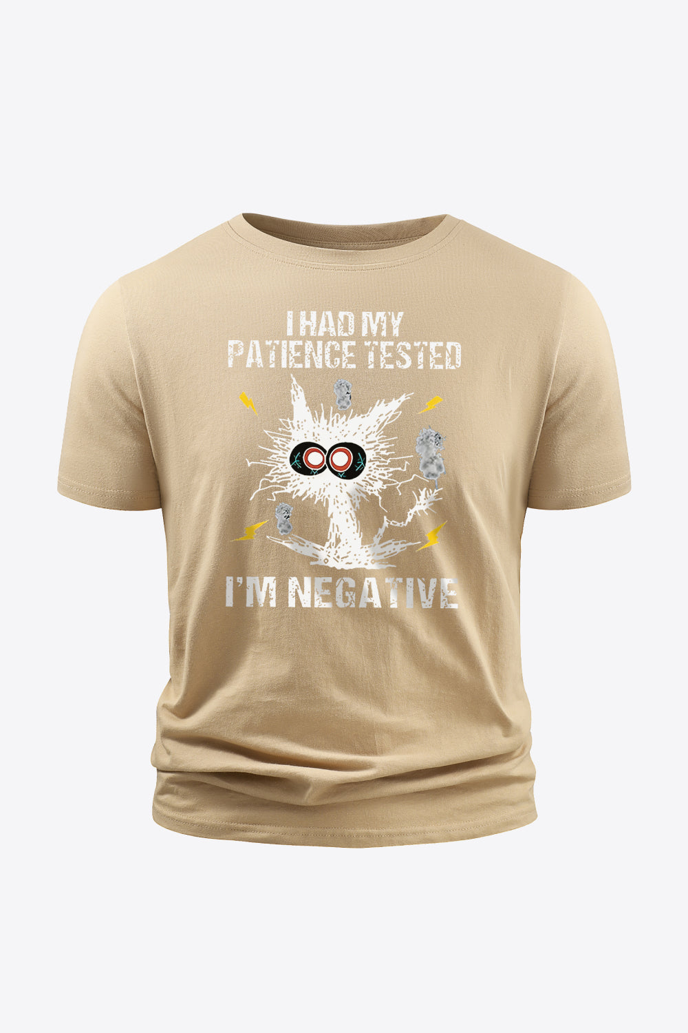 Slogan Animal Graphic Round Neck Tee