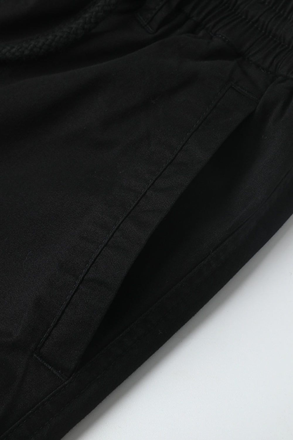 Drawstring Waist Cargo Joggers with Pockets