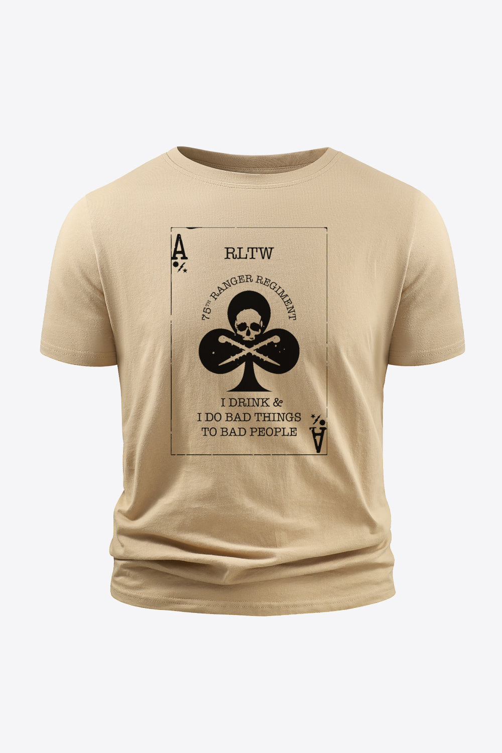 Poker Graphic Round Neck Tee