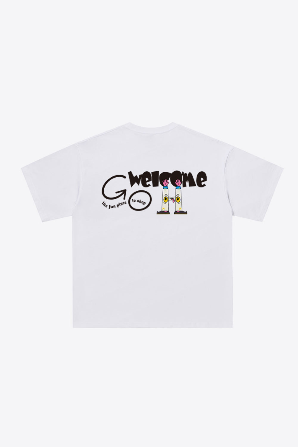 Graphic Dropped Shoulder Cotton T-Shirt