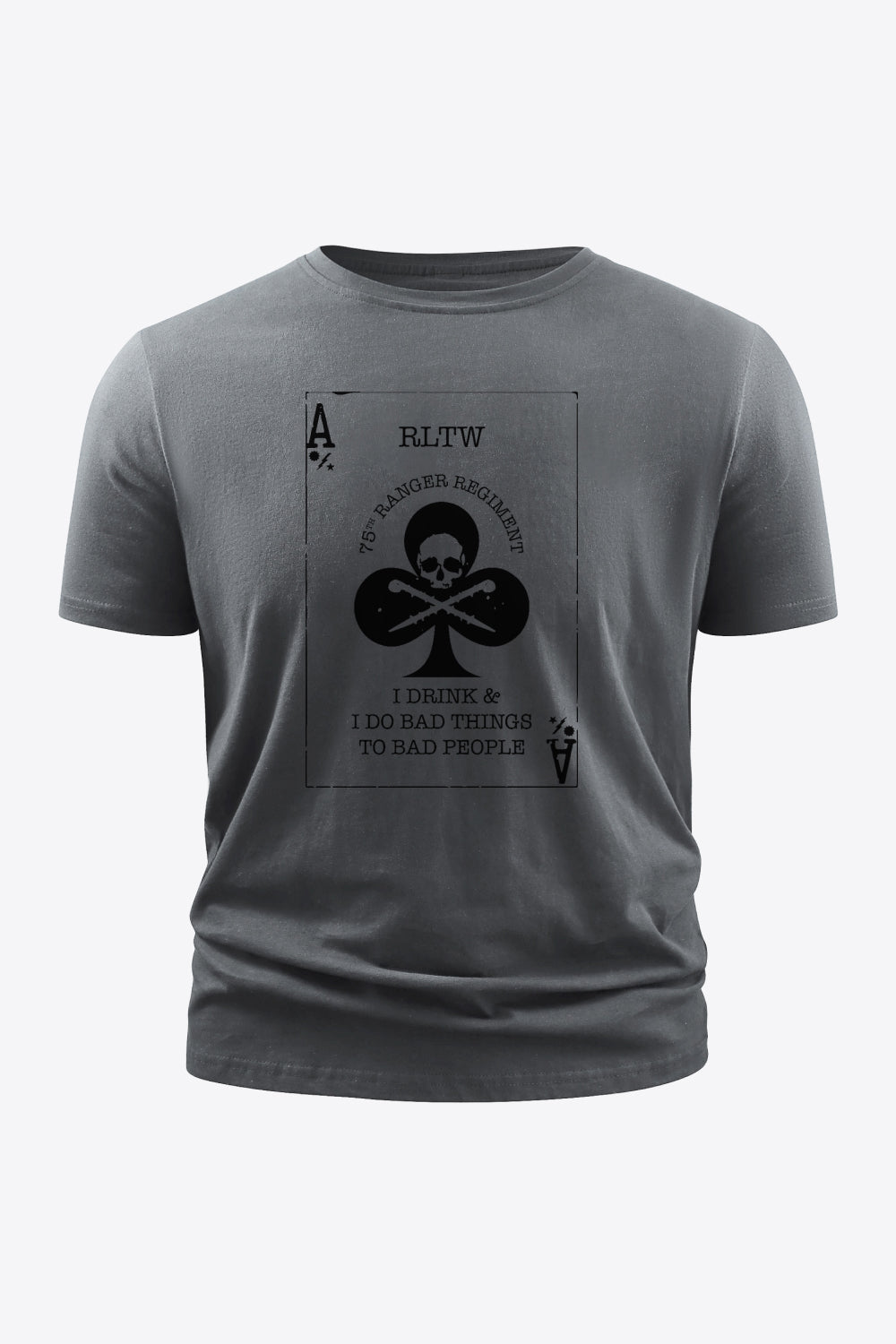 Poker Graphic Round Neck Tee