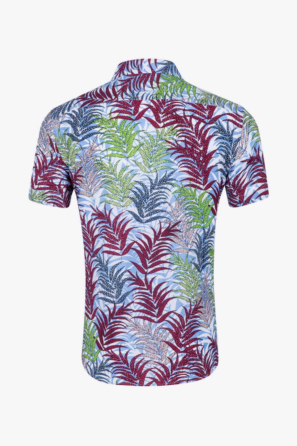 Tropical Pattern Buttoned Beach Shirt
