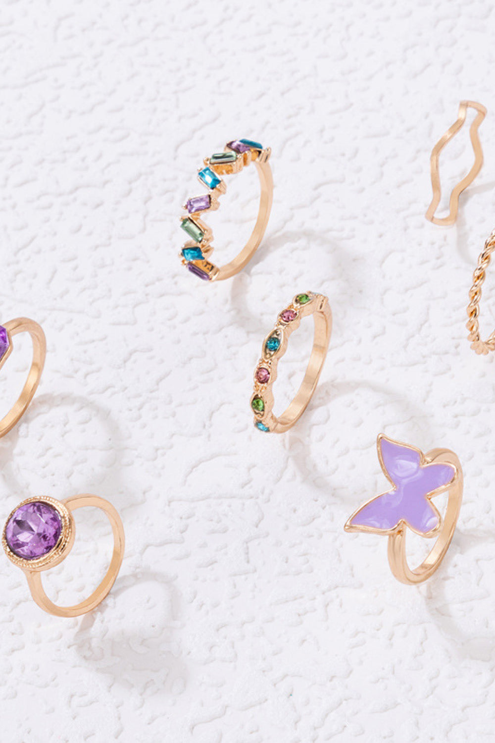 Treat You Well Zinc Alloy Ring Set