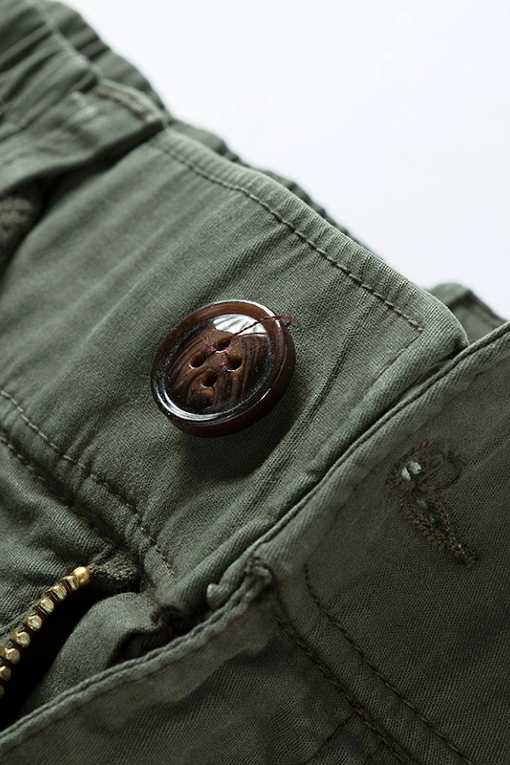 Drawstring Waist Cargo Joggers